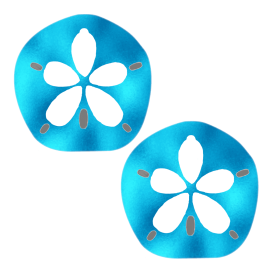 Metallic Teal Sanddollar